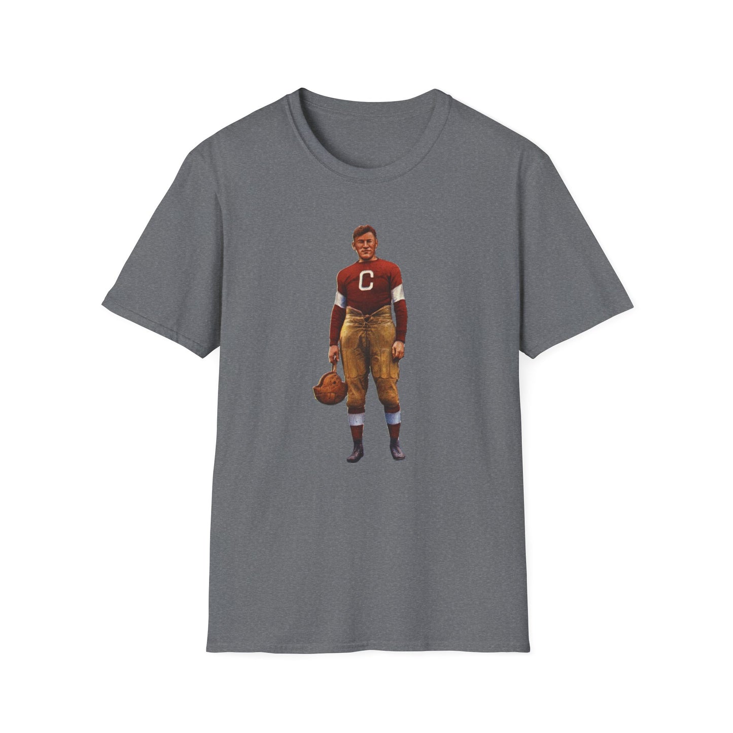 Vintage Jim Thorpe Football Legend Unisex Softstyle Tee - Old School Male 