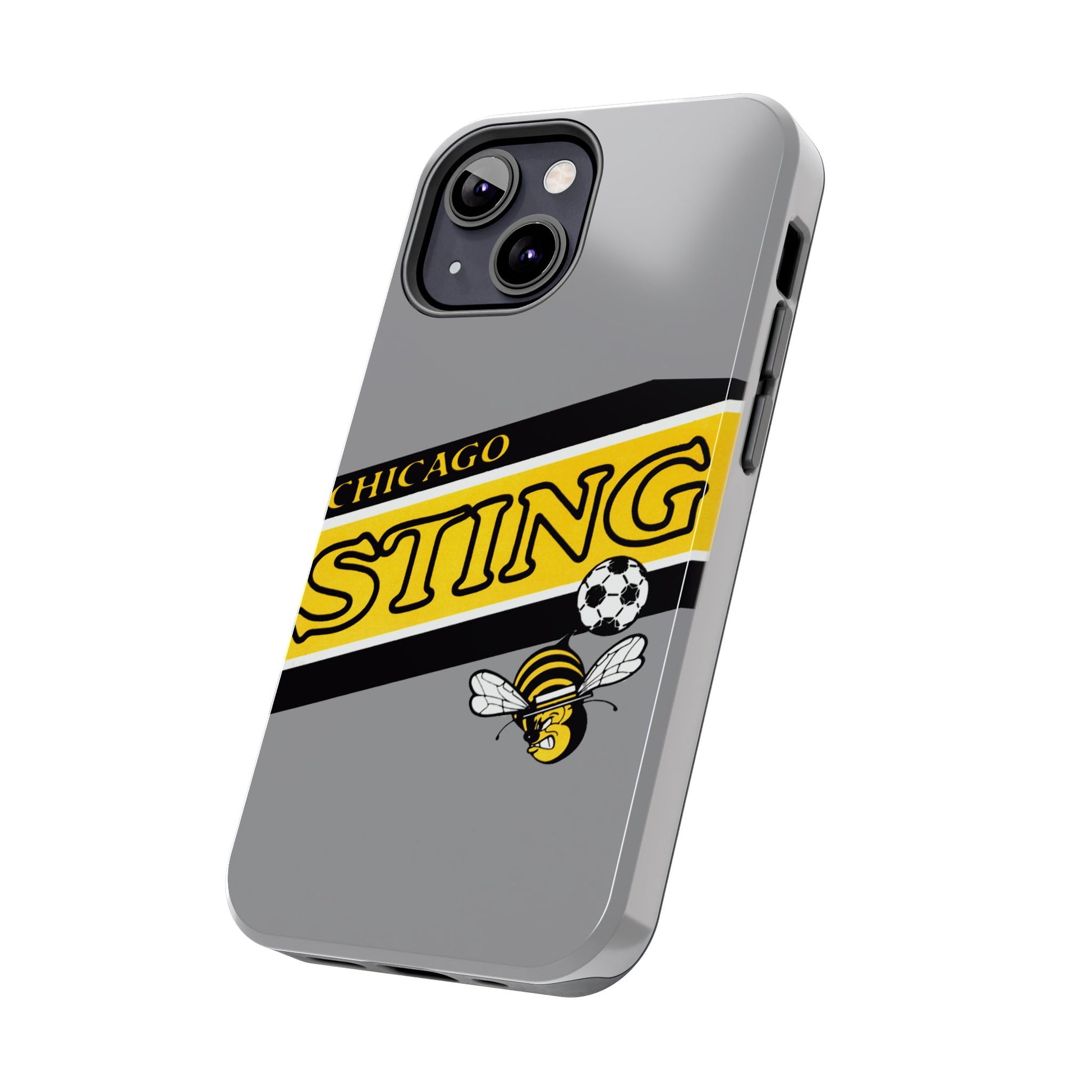 Vintage Chicago Sting Soccer Team Logo Durable Phone Cases - Old School Male 