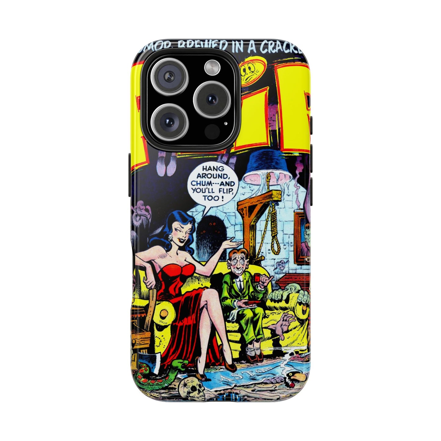 Vintage Comic Book Style Heavy-Duty Phone Cases - Old School Male 