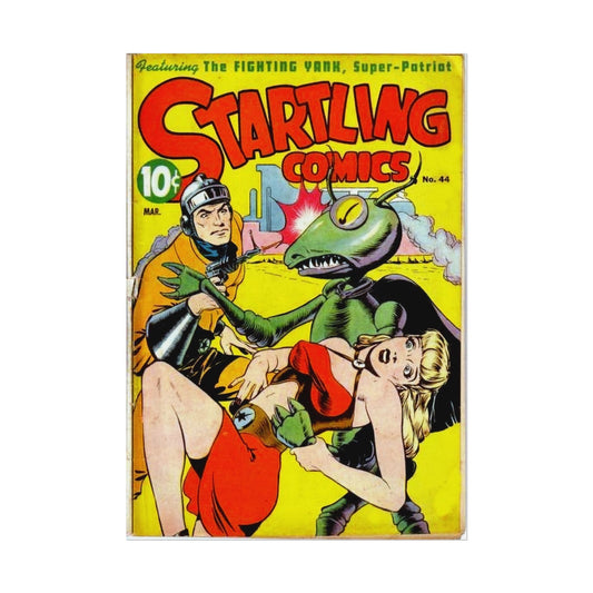 Retro Startling Comics Comic Book Cover Poster - Old School Male 