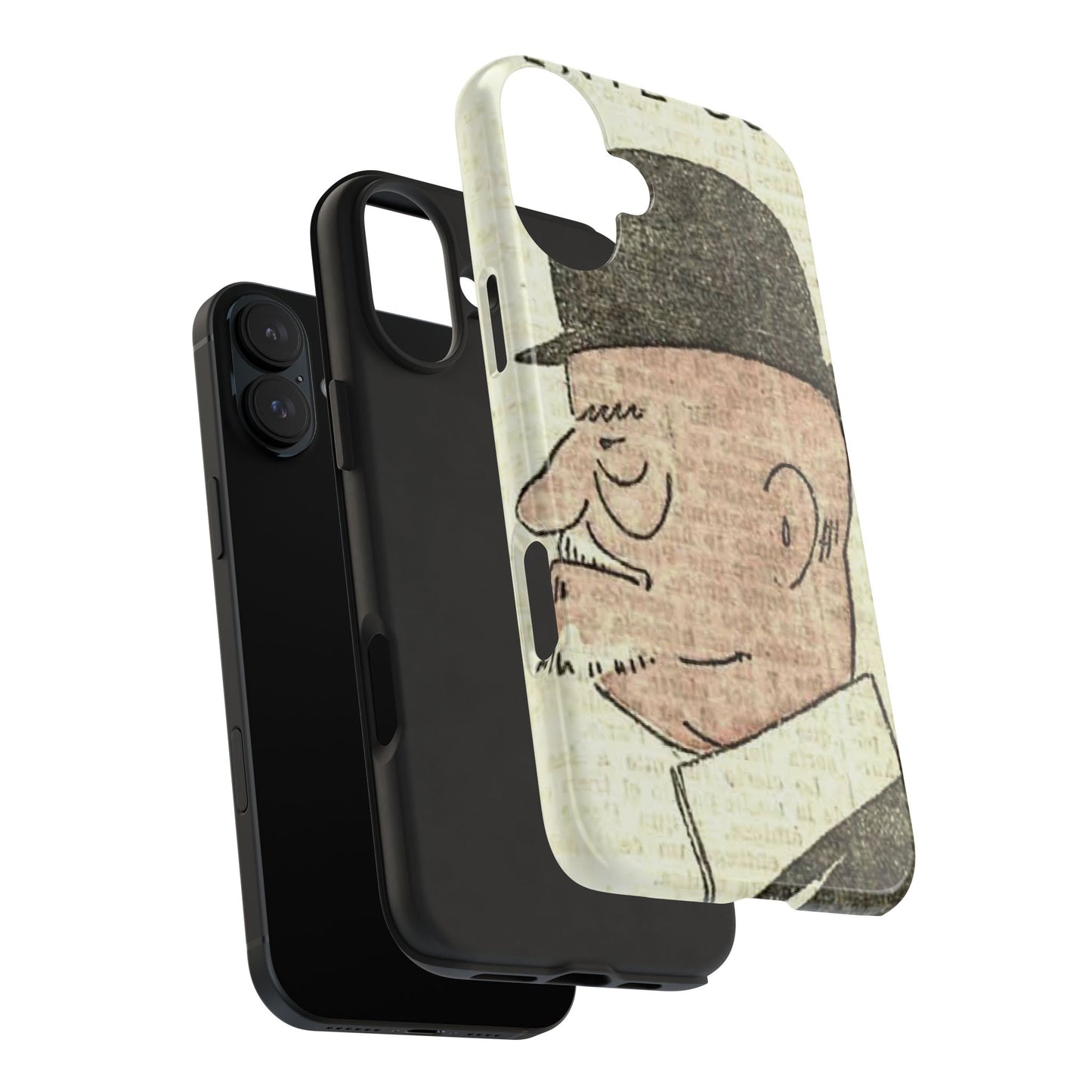 Dapper Gent in Bowler Hat Phone Case