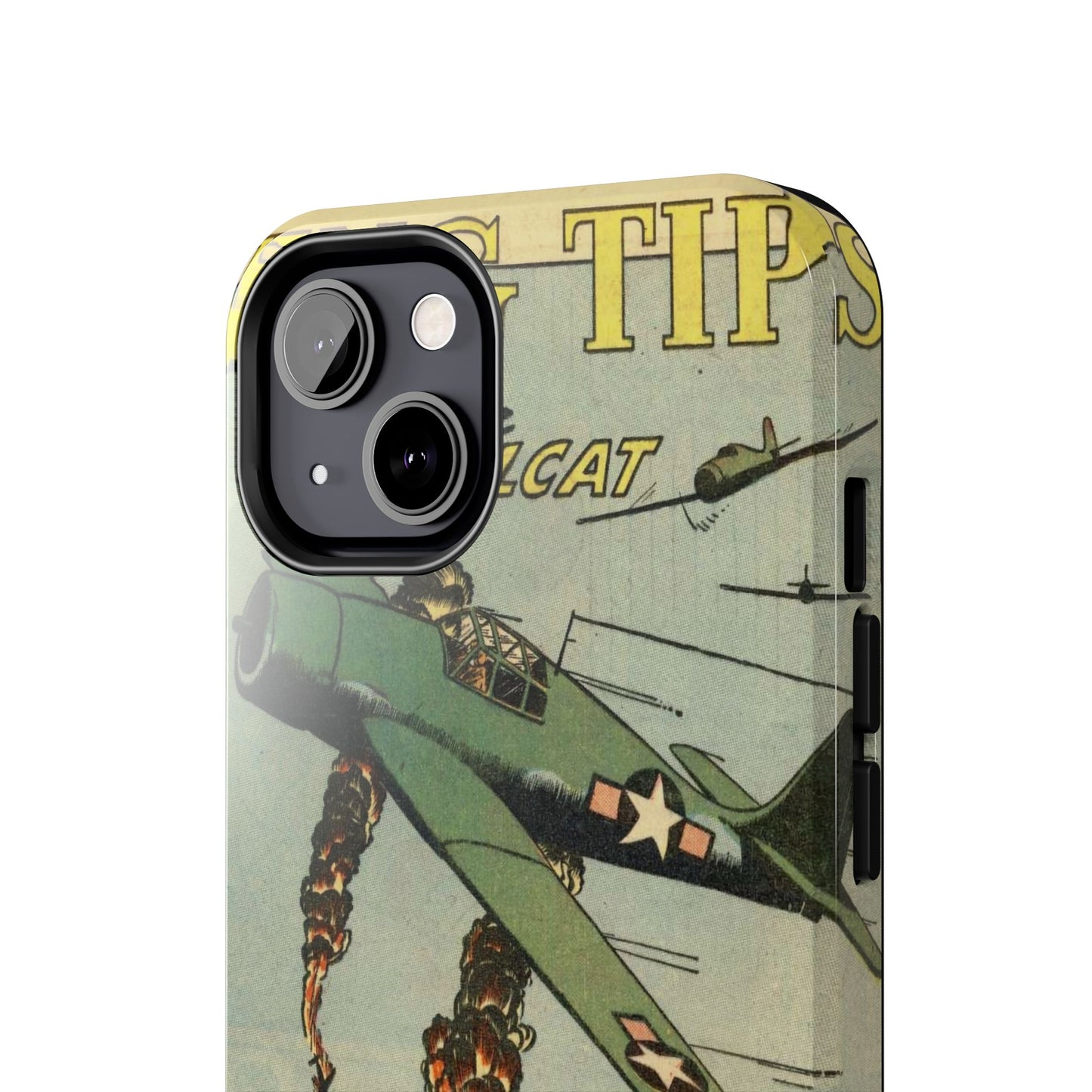 Retro Wings Comic Page Tough Phone Cases - Old School Male 