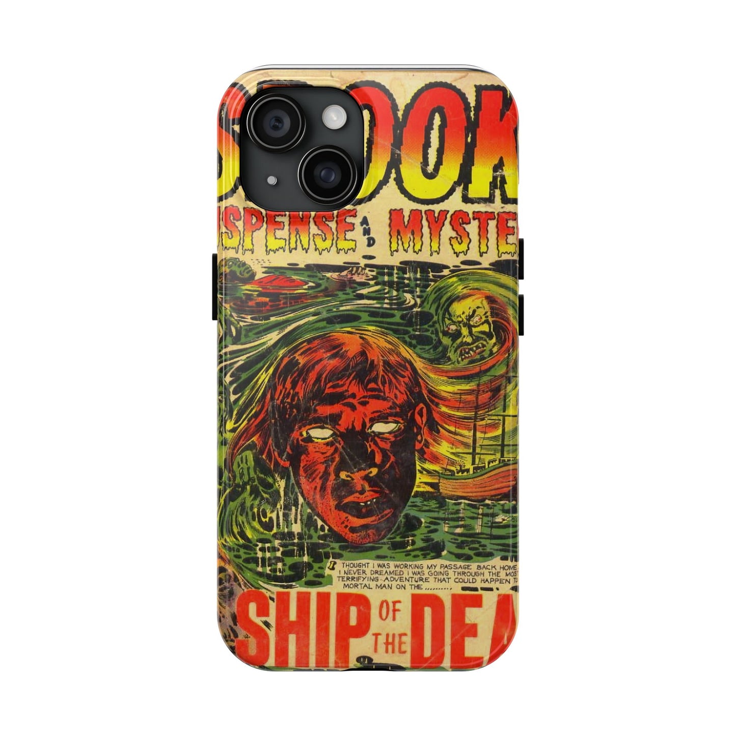 Vintage Horror Comic Phone Cover - Old School Male 