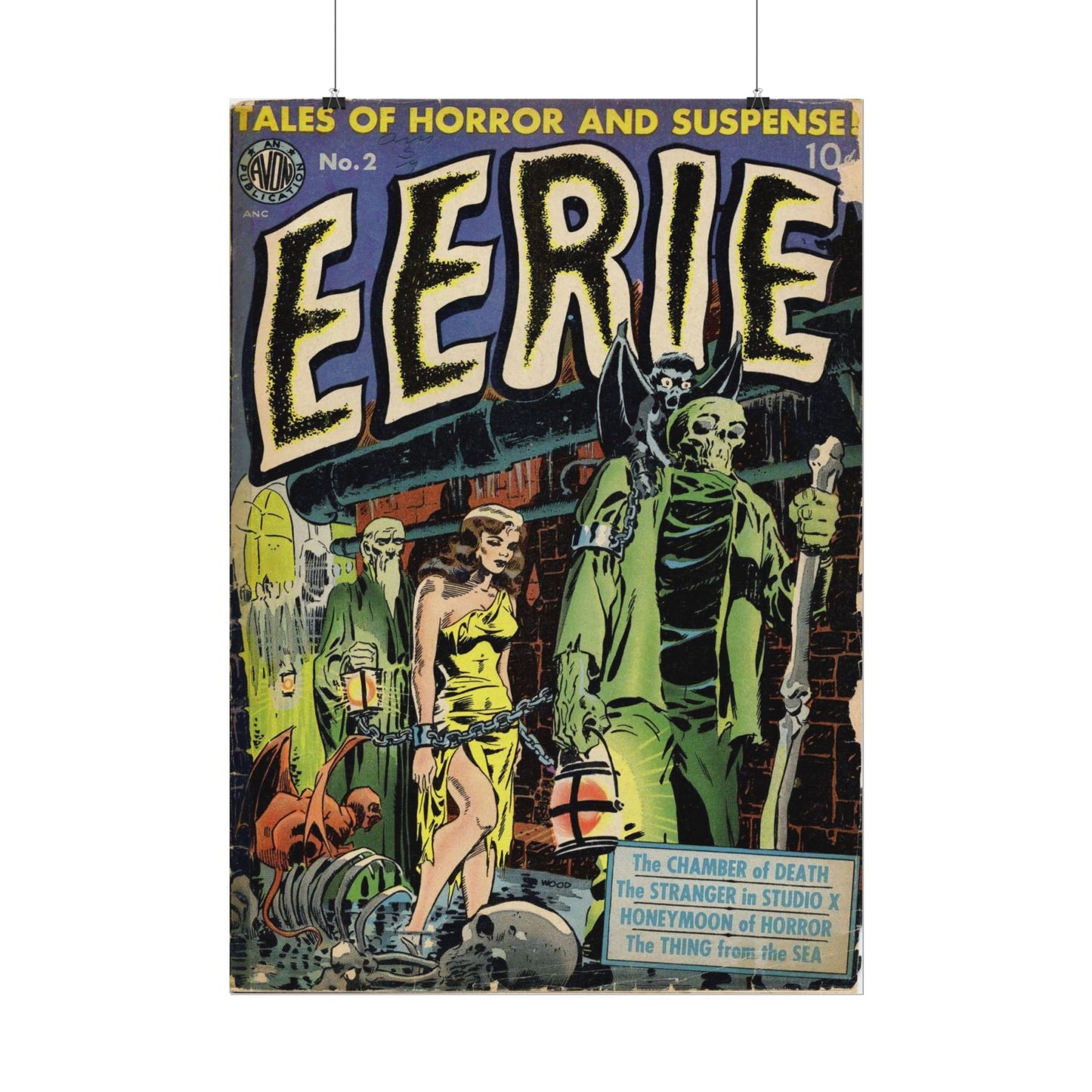 Retro Avon Publications EERIE Number 2 Comic Book Cover Poster