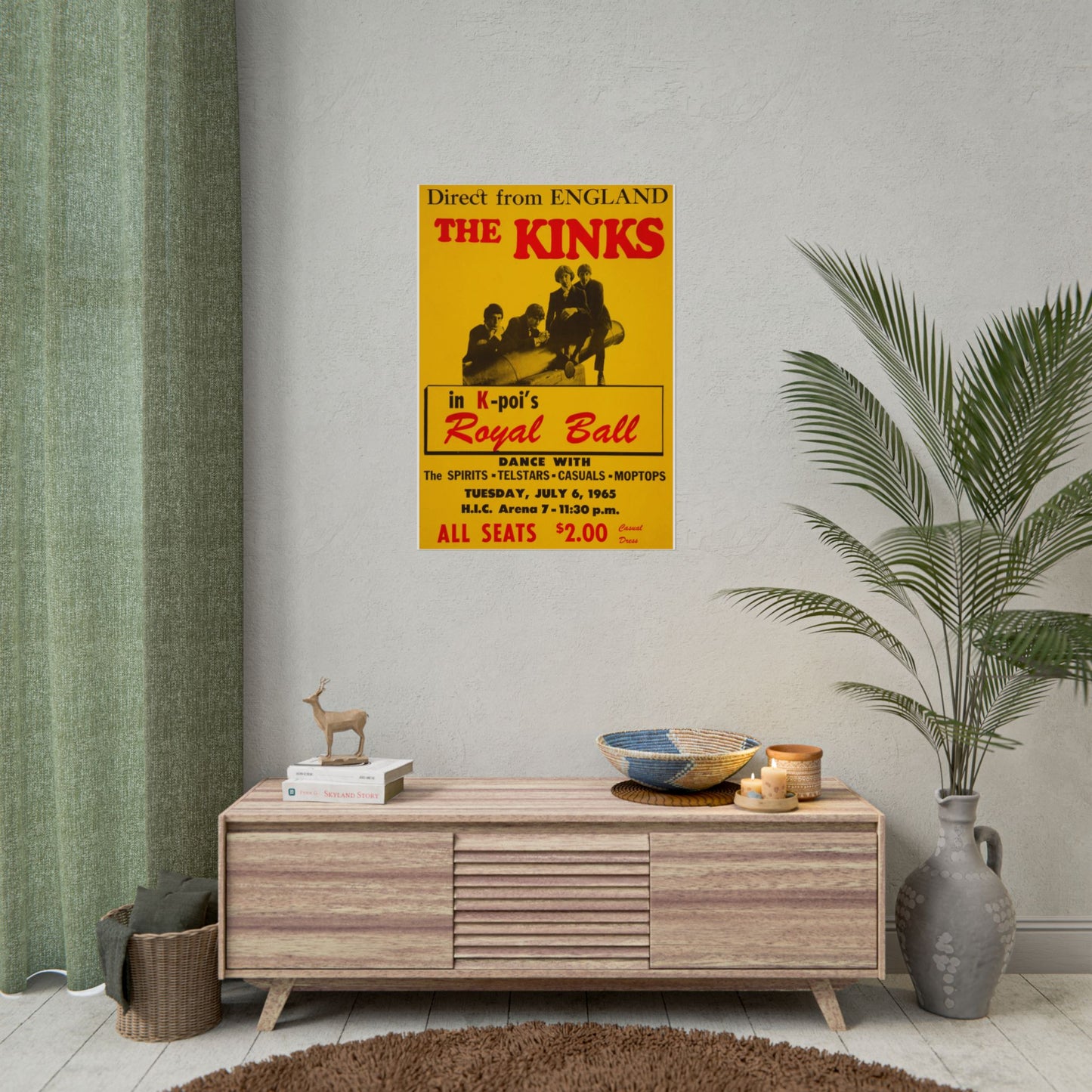 'The Kinks' Concert Poster Live at the Royal Ball Retro Posters