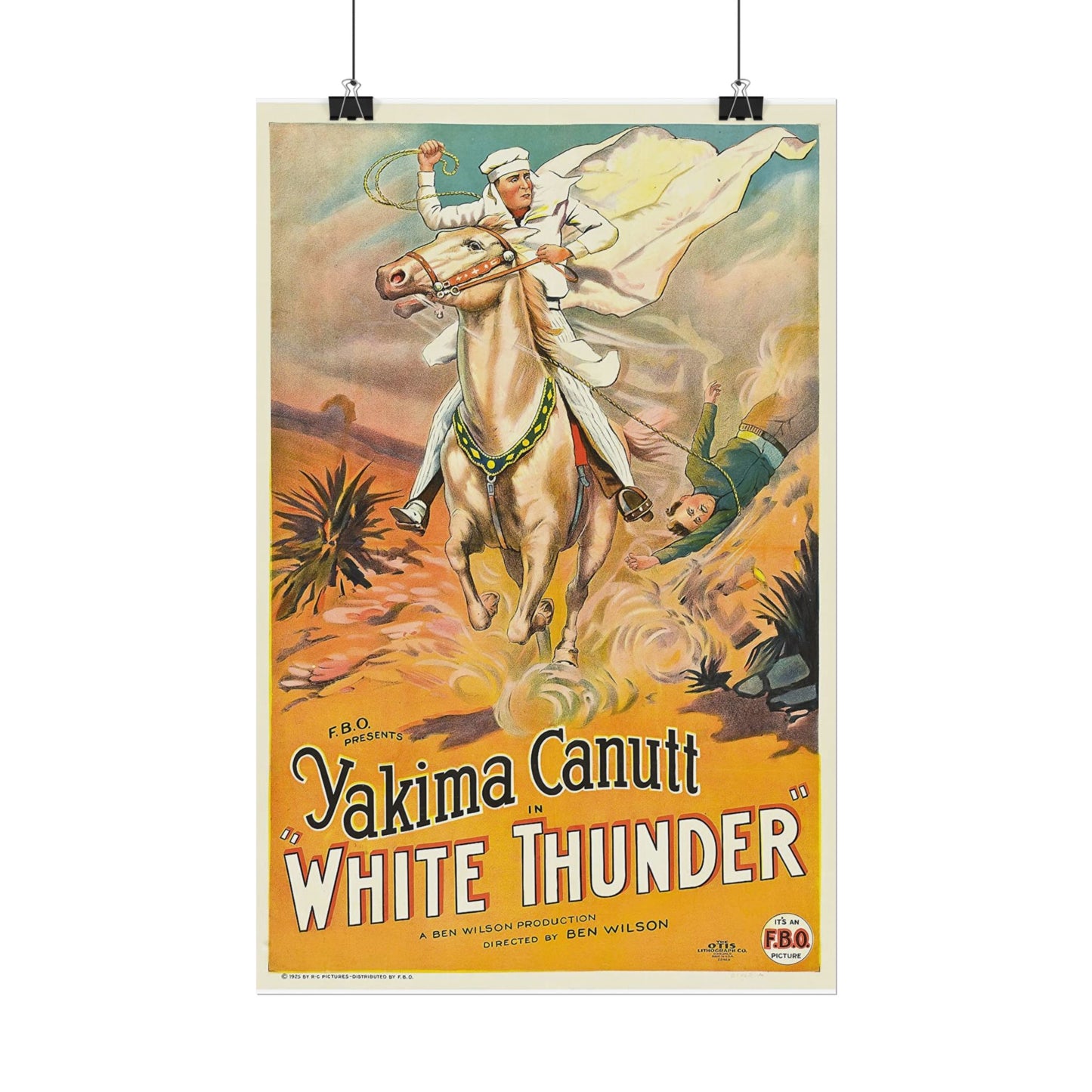 Poster Print - Classic Film White Thunder Starring Yakima Canutt Movie Poster