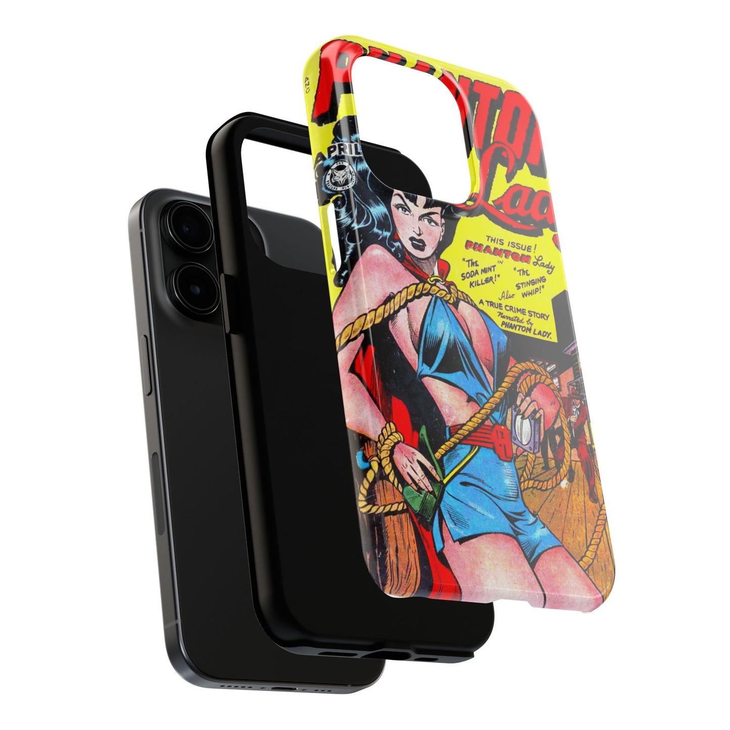 Vintage Phantom Lady Comic Book Phone Cover