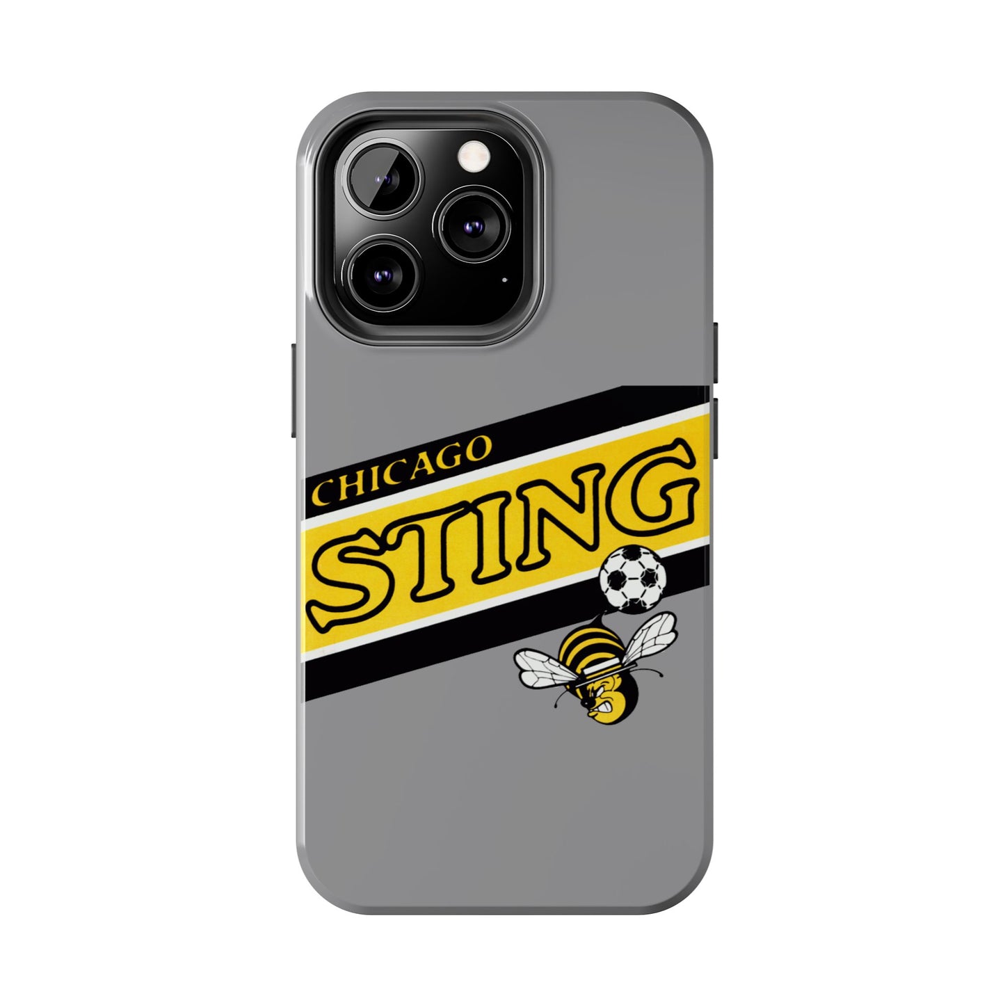 Vintage Chicago Sting Soccer Team Logo Durable Phone Cases - Old School Male 