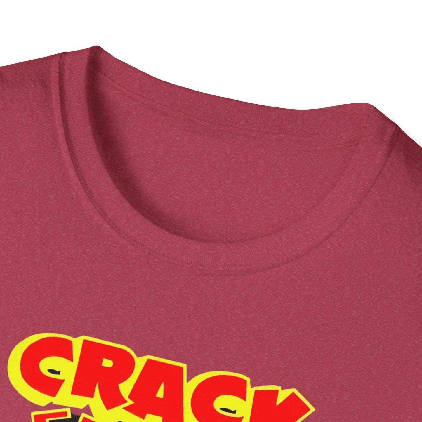 Vintage Comic T-Shirt - Retro Crack Design in Soft 100% Cotton for Comic Fans