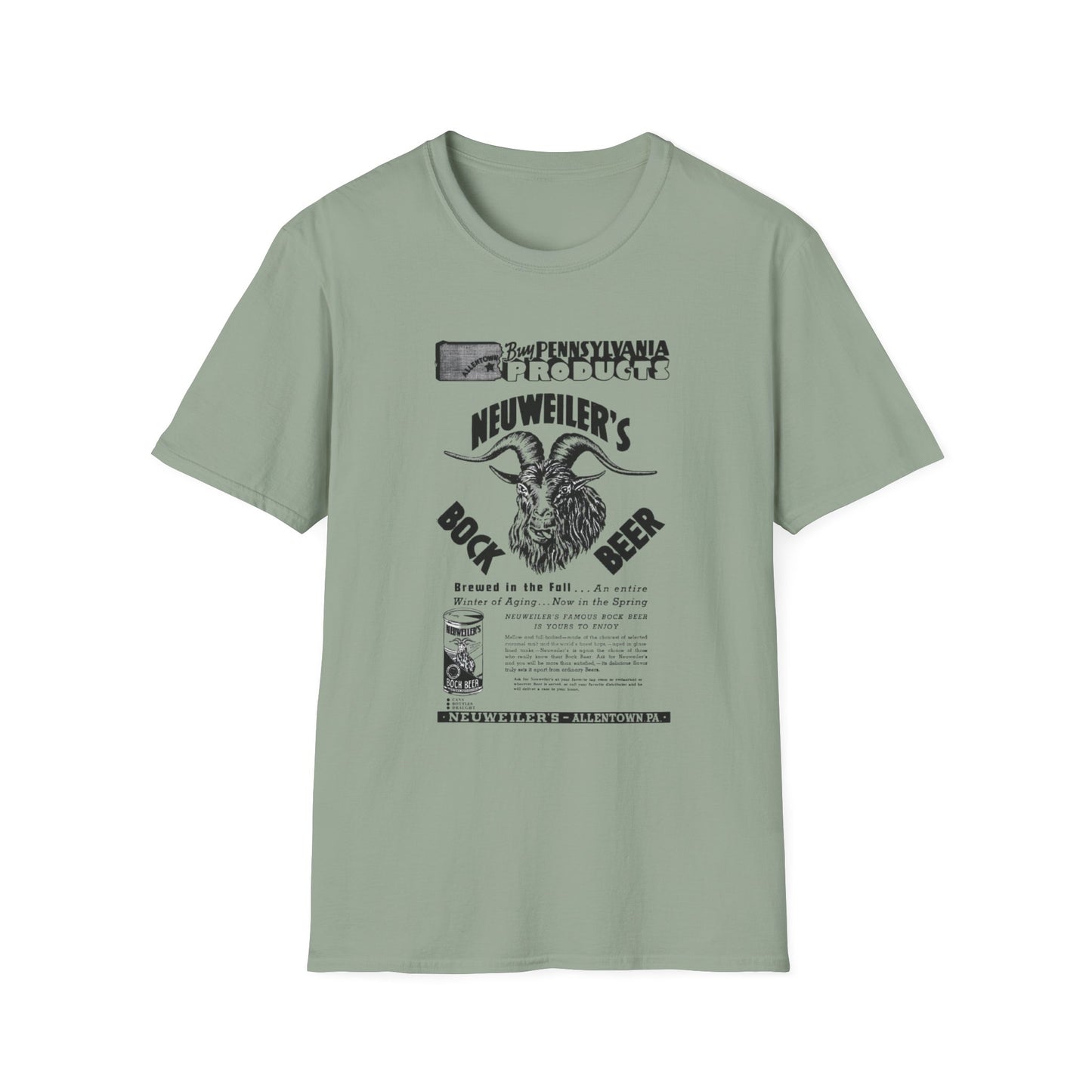 Sip Happens: Neuweilers Bock Beer Unisex Softstyle T-Shirt - Pure Comfort & Classy Fun!