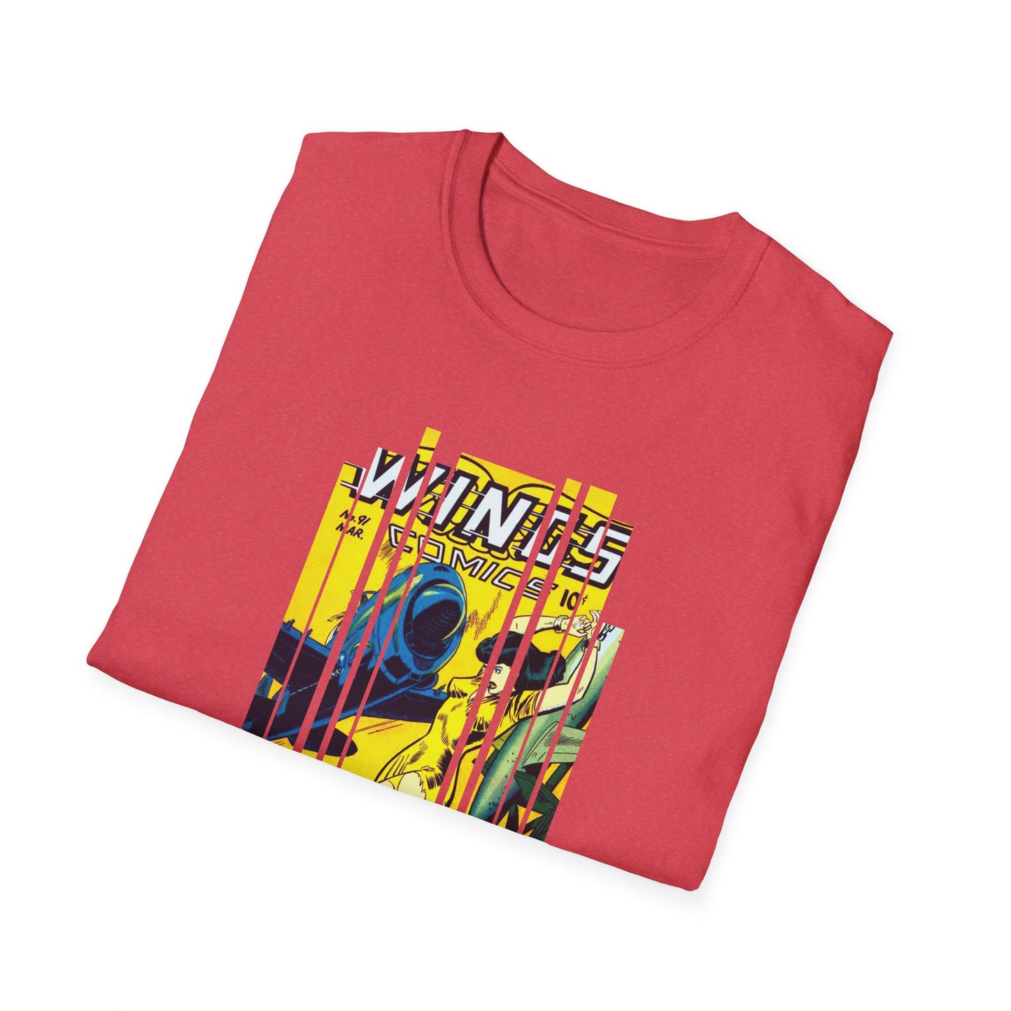 Vintage Comic Book Cover Unisex Softstyle Tee