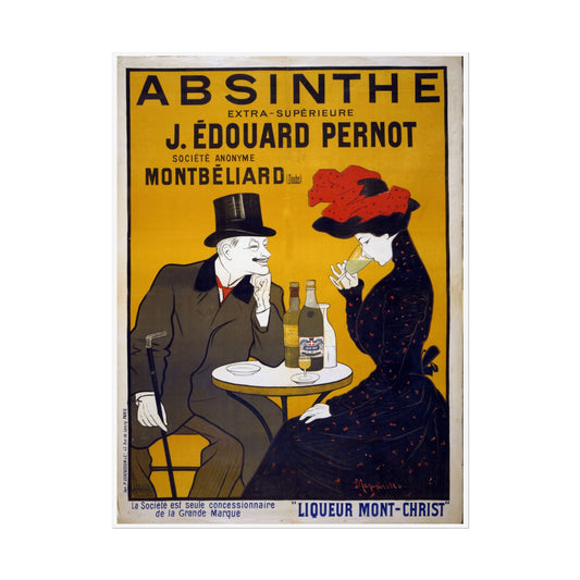 Vintage French Absinthe Poster, Rolled Posters for Home Decor, Wall Art Print, Retro Bar Sign, Green Fairy Art Print - Old School Male 