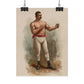 Vintage Champion Pugilist John Sullivan Poster - Old School Male 