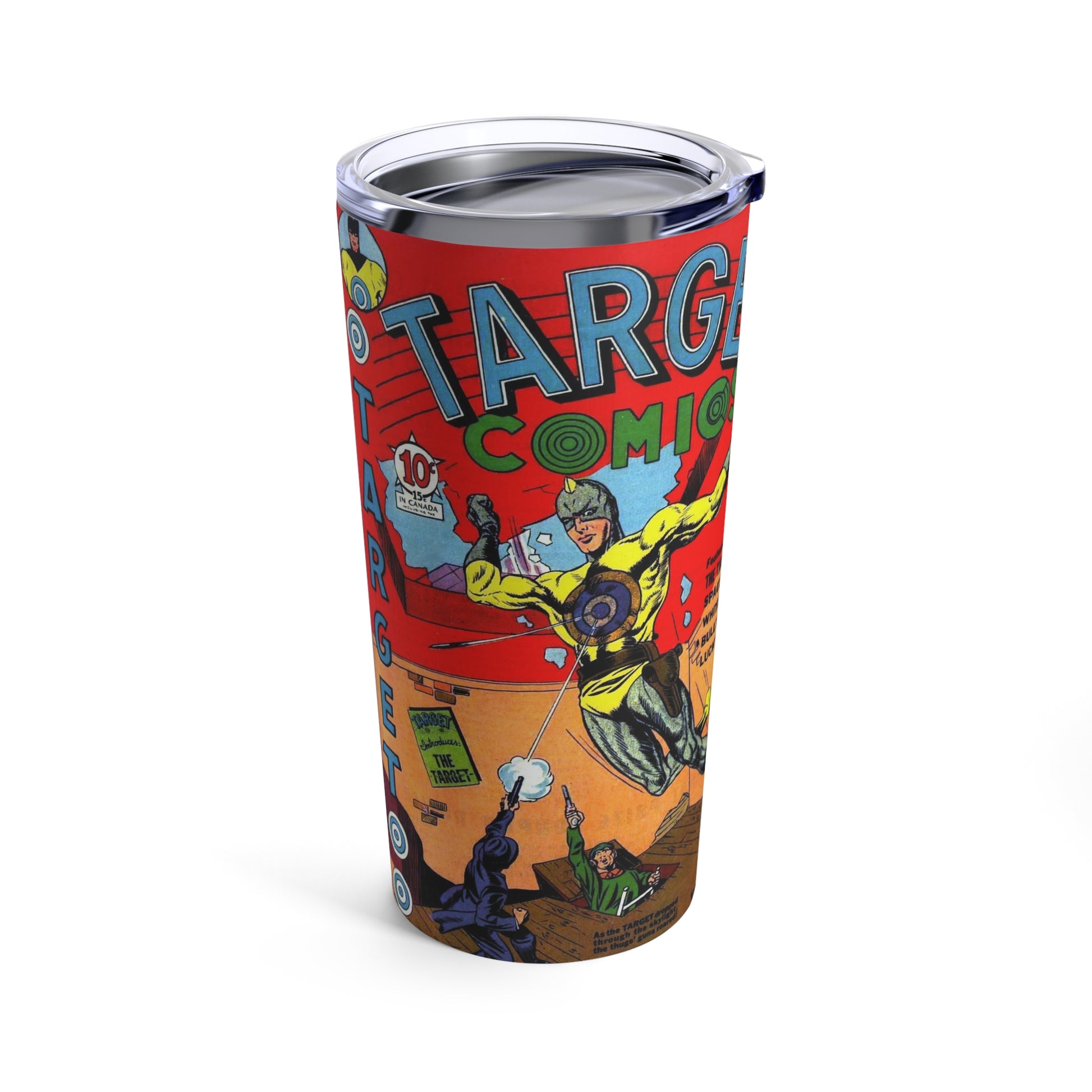 Vintage Comic-Inspired 20oz Insulated Tumbler - Old School Male 