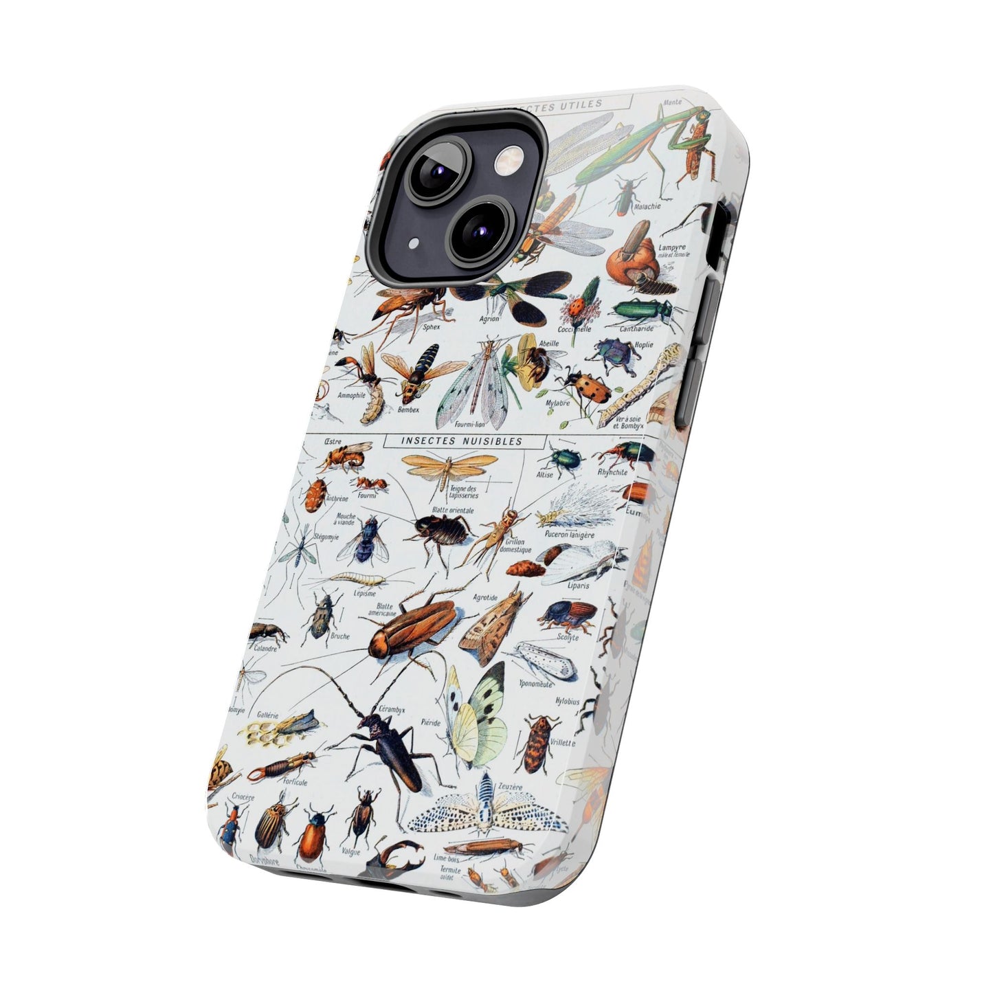 Insect-Themed Impact-Resistant Phone Cases - Old School Male 