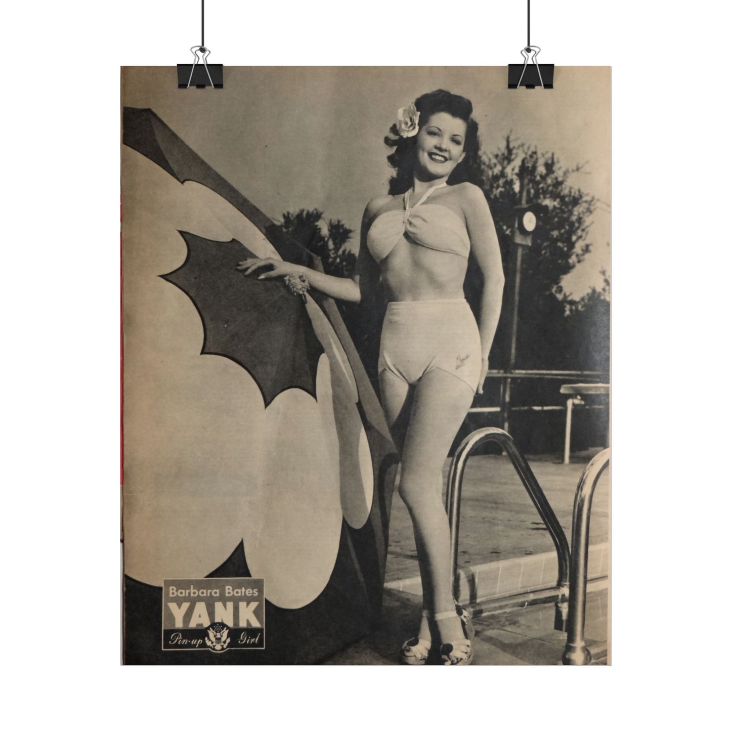 Pin Up Girl Barbara Bates Rolled Poster