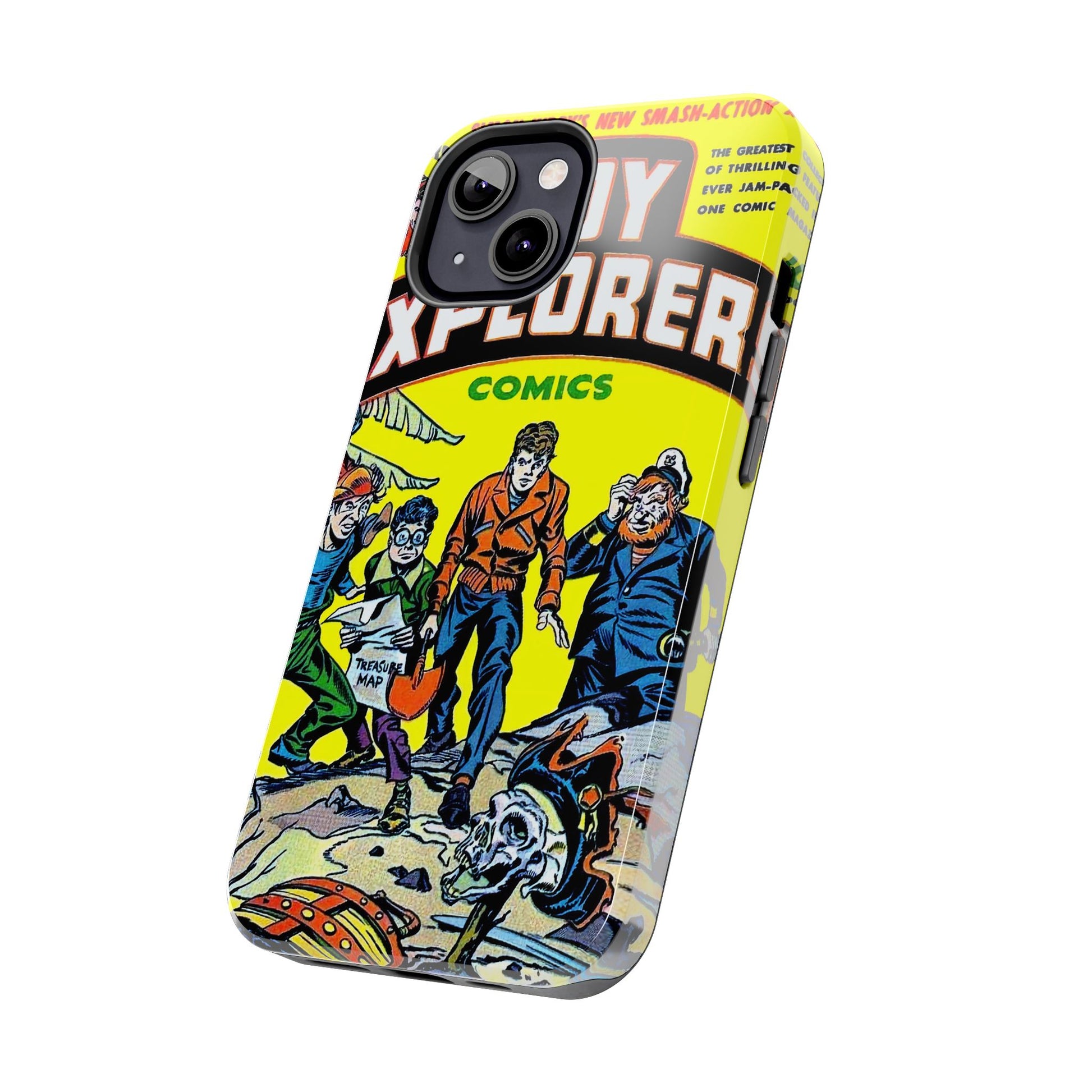 Vintage Comic Book Cover Rugged Phone Cases - Old School Male 