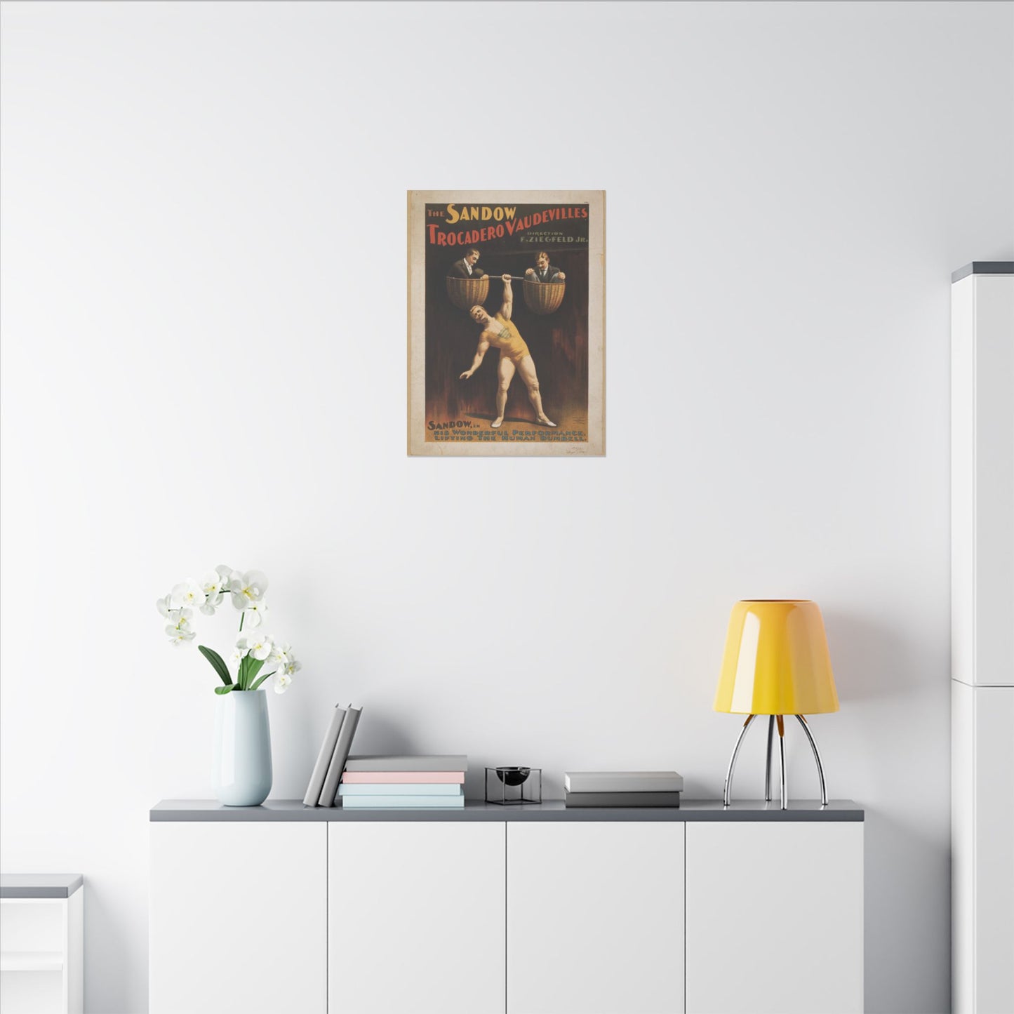 Retro Strongman Canvas Wall Art