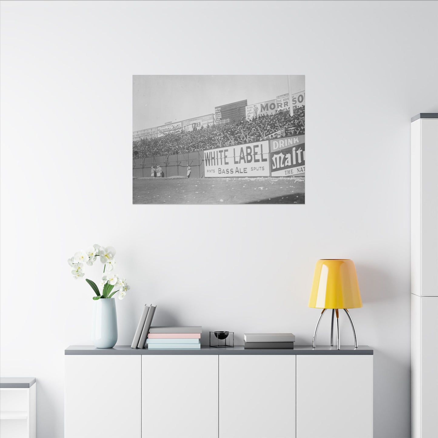 Vintage Bleachers at the Polo Grounds in NYC Canvas Print