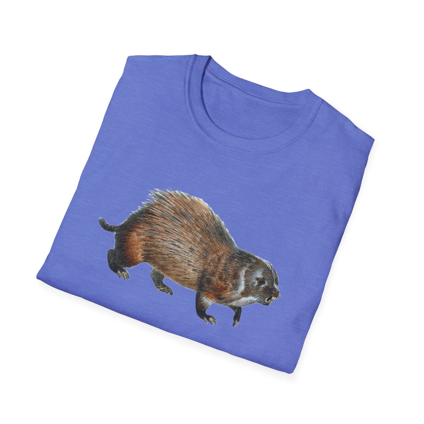 Vintage-inspired Unisex Soft Cotton Beaver Tee