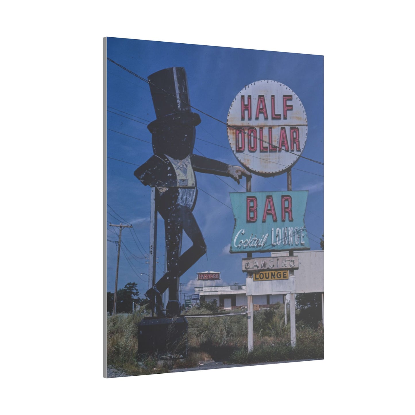 Retro Abandoned Half Dollar Bar Canvas Print