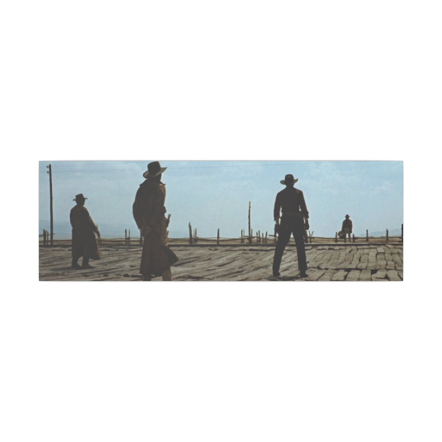 Once Upon a Time in the West Scene Canvas Print - Old School Male 