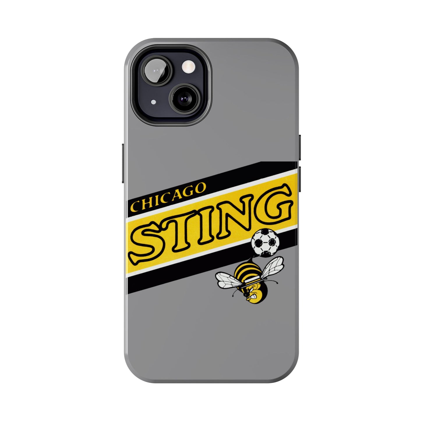 Vintage Chicago Sting Soccer Team Logo Durable Phone Cases - Old School Male 