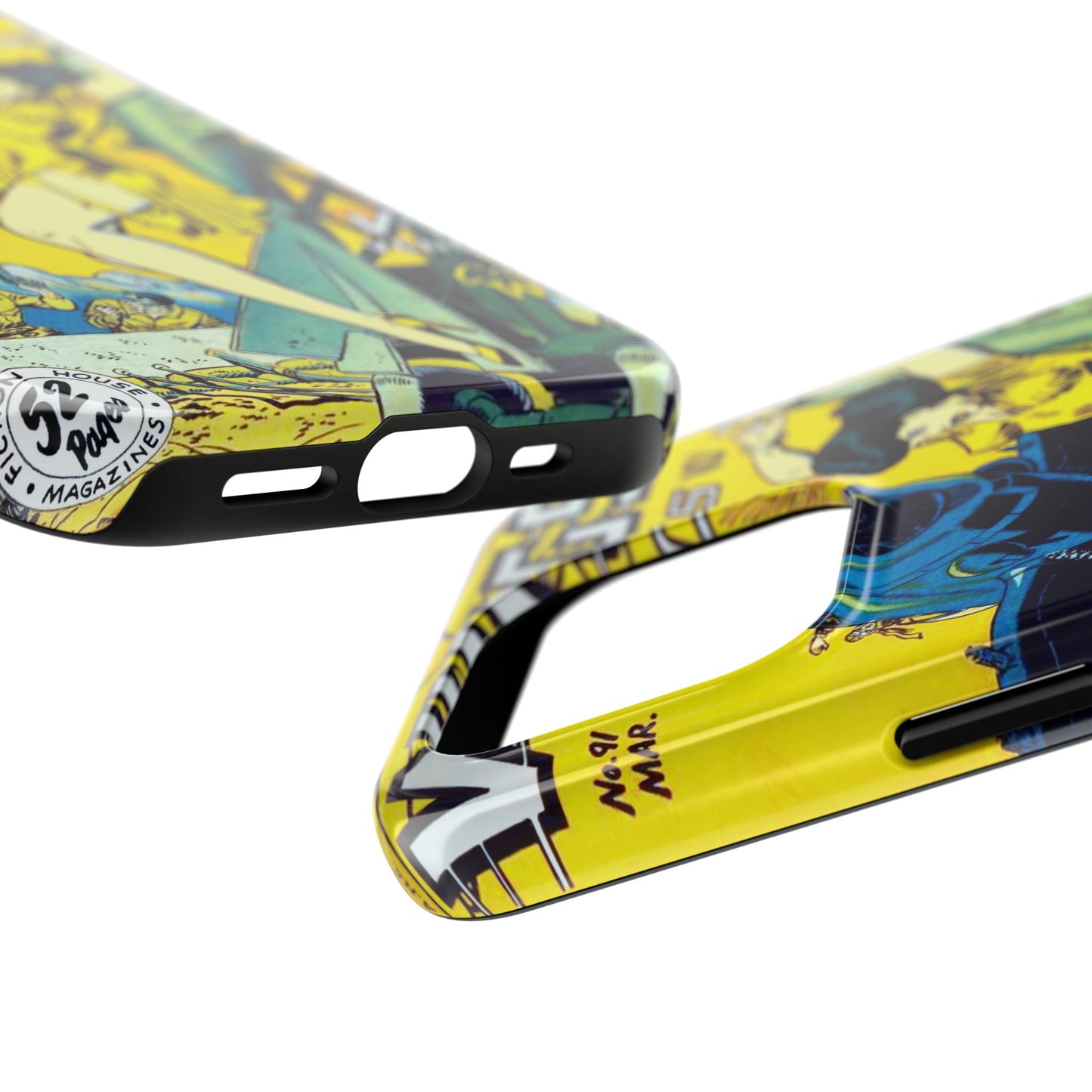 Vintage Comic Book Phone Case - Retro Design Shield