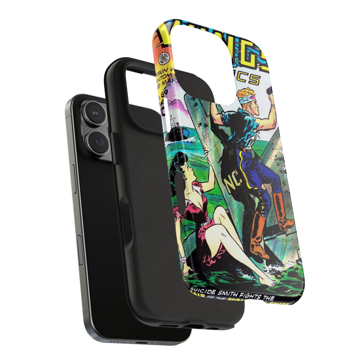 Retro Wings Comics Cover Tough Phone Cases