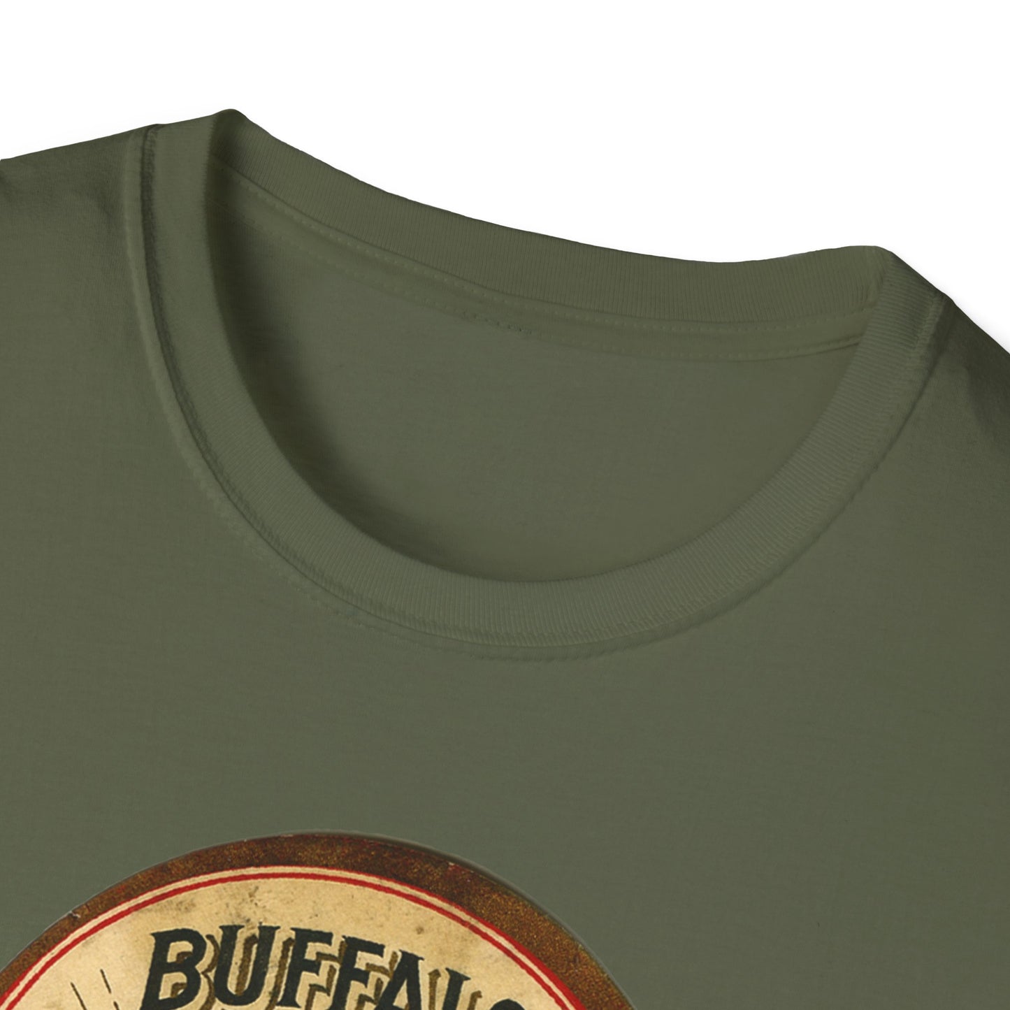 Vintage Buffalo Brewing Co. Unisex Soft Cotton Tee - Old School Male 