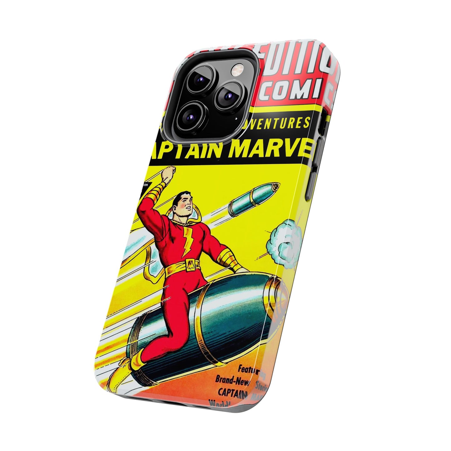 Vintage Captain Marvel Comic Tough Phone Cases - Old School Male 