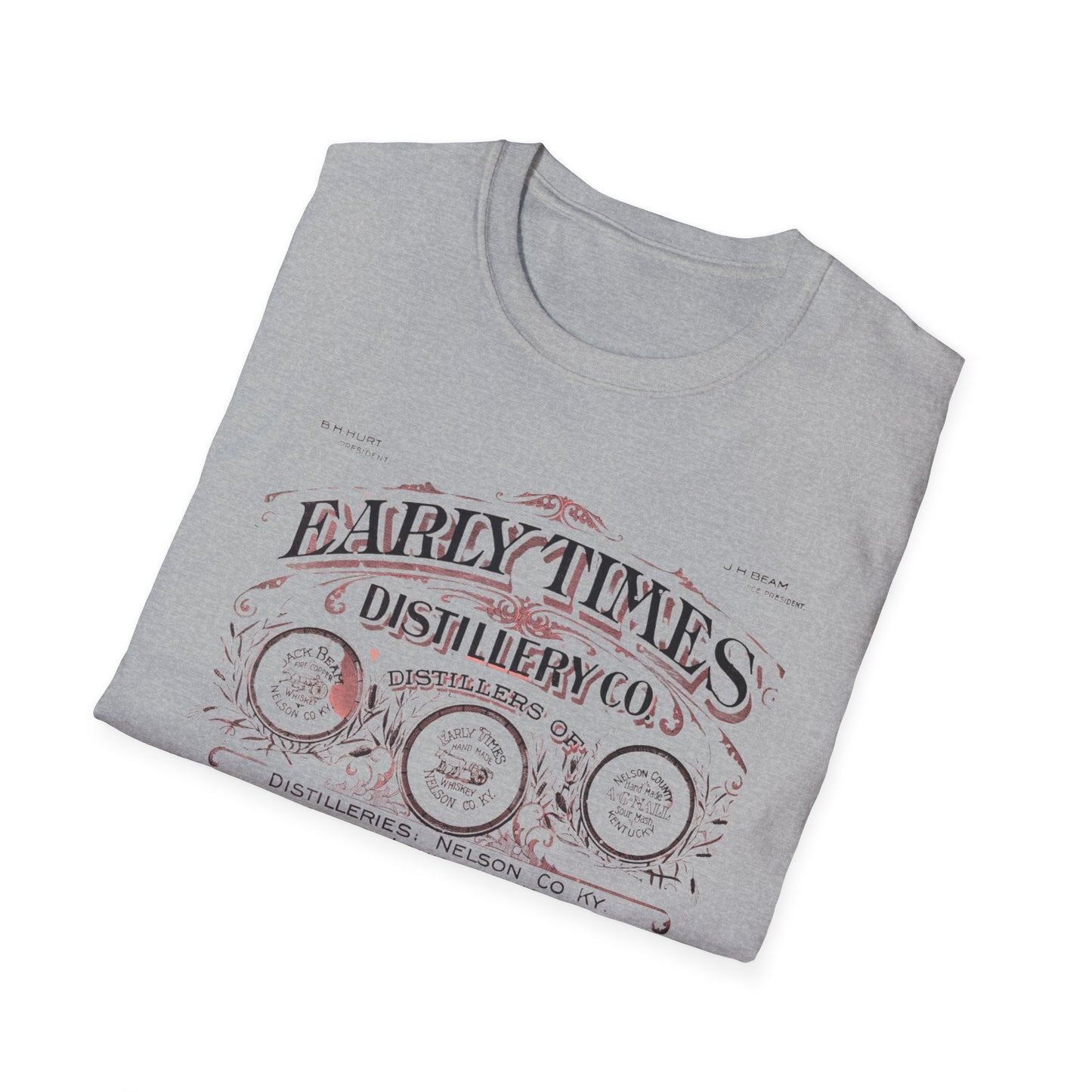 Vintage Early Times Distillery T-Shirt - 100% Cotton, Classic Design, Perfect for Any Occasion