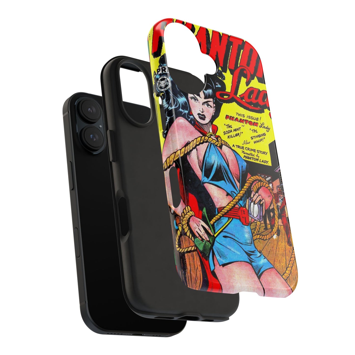 Vintage Phantom Lady Comic Book Phone Cover