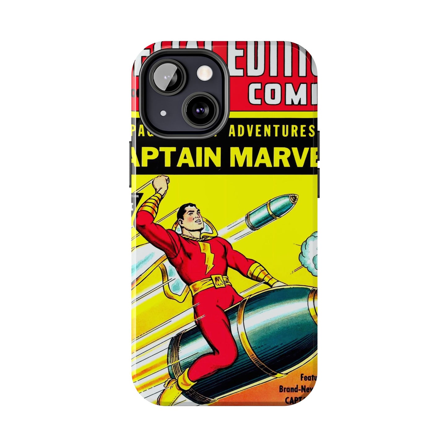 Vintage Captain Marvel Comic Tough Phone Cases - Old School Male 