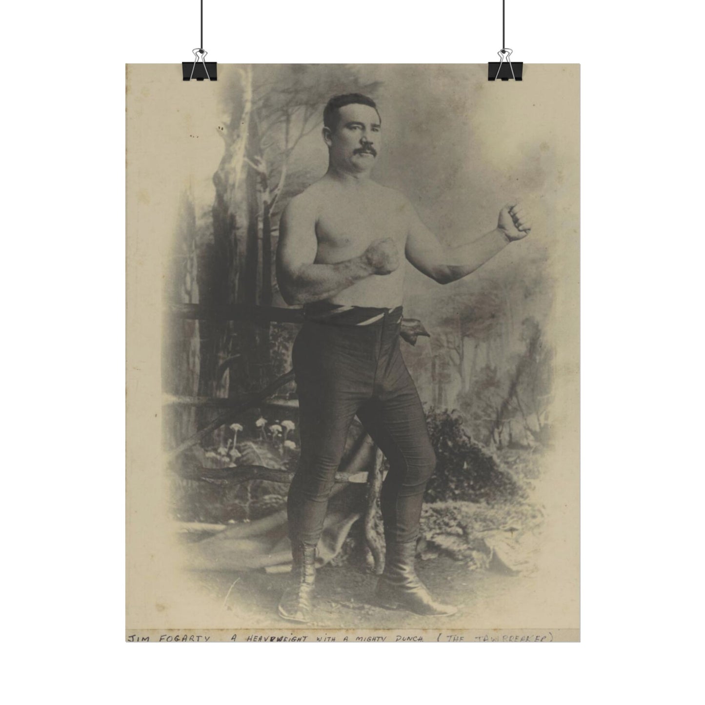 Legendary Fighter Jim Fogarty Posing Poster -