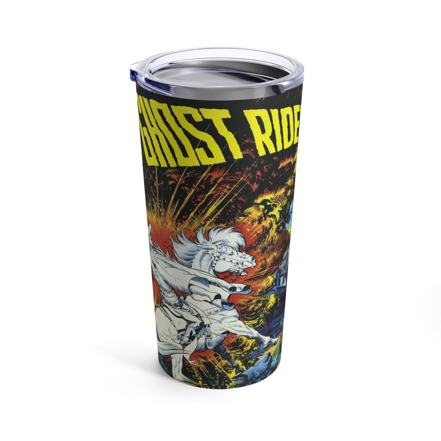 Vintage Ghost Rider Comic Tumbler - Old School Male 