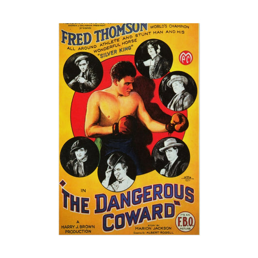 The Dangerous Coward Classic Film Poster - Vintage Giclée Print for Nostalgic Decor