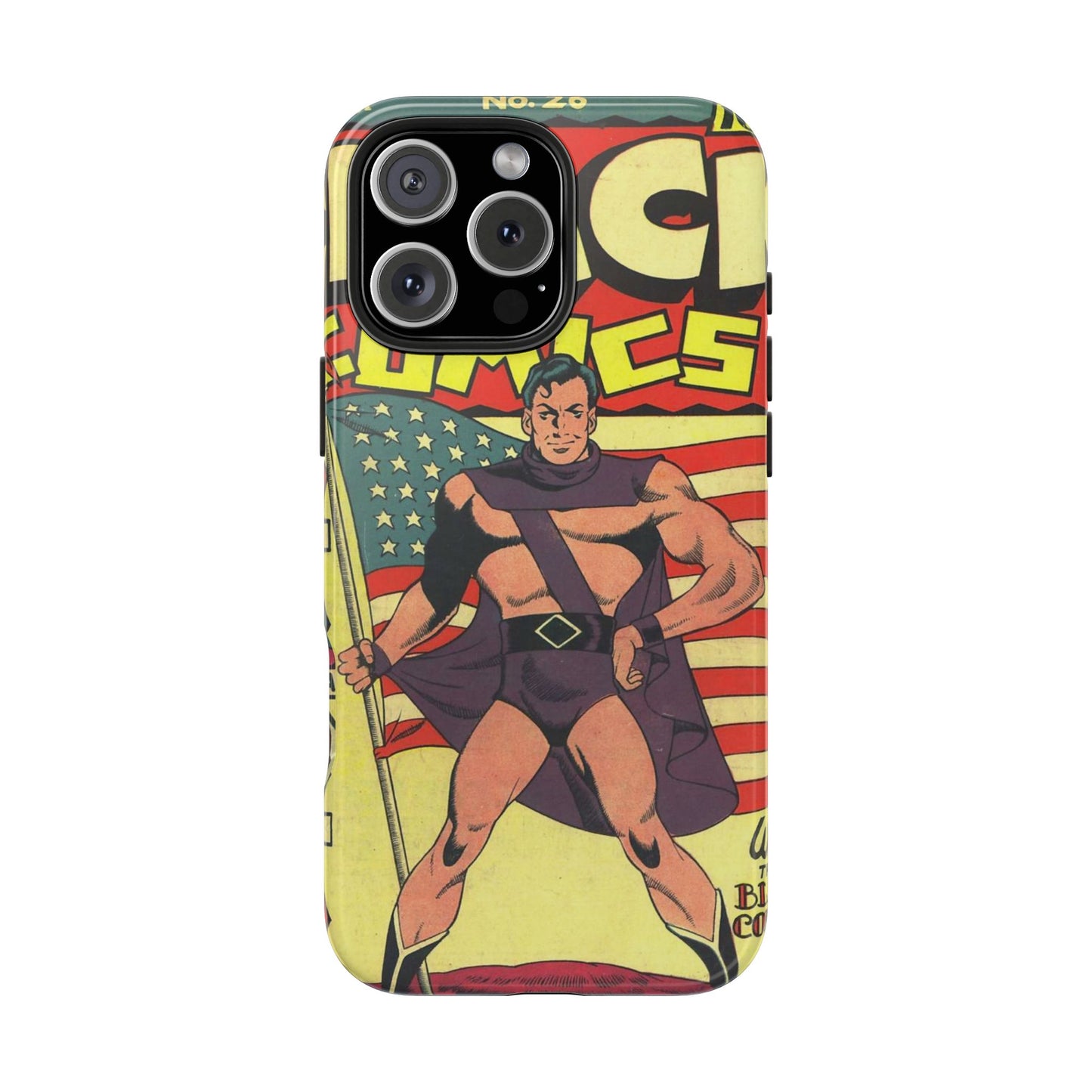 Vintage Comic Book Style Phone Case - Old School Male 