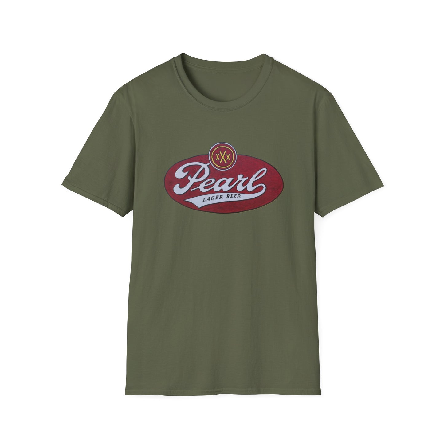 Vintage-Inspired Pearl Lager Unisex Soft Cotton Tee - Old School Male 