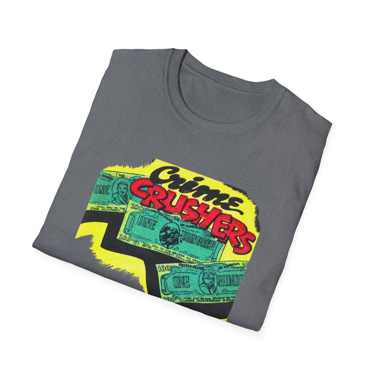 Retro Crime Crushers True Crime T-Shirt - Vintage Style Tee for Mystery Lovers