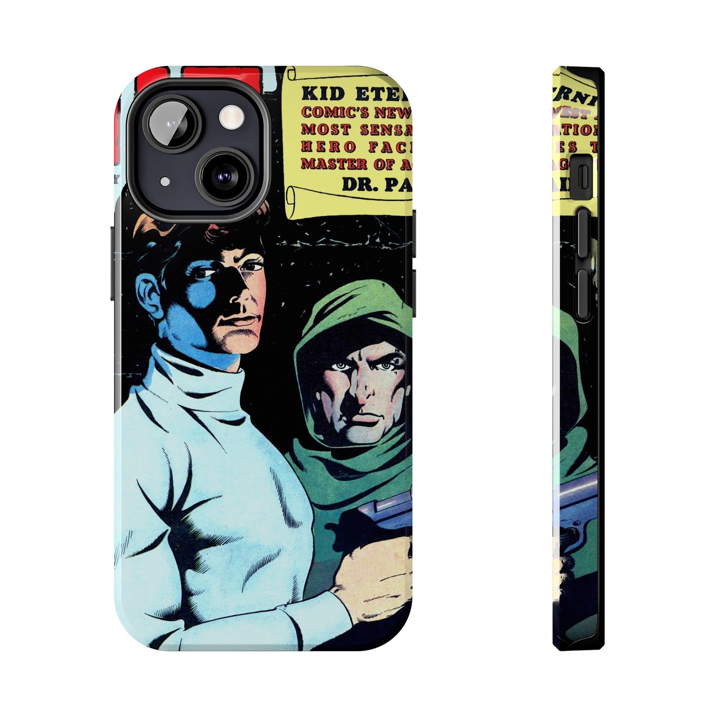 Vintage Comic Book Cover Durable Phone Cases - Old School Male 