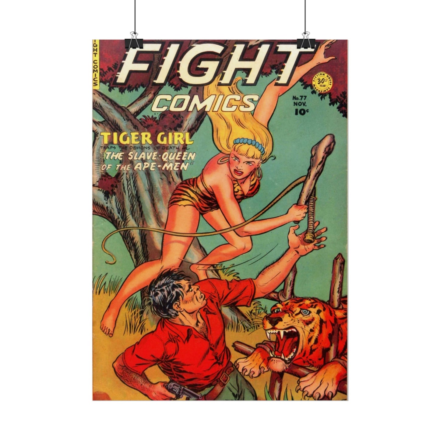 Vintage Fight Comics Rolled Poster