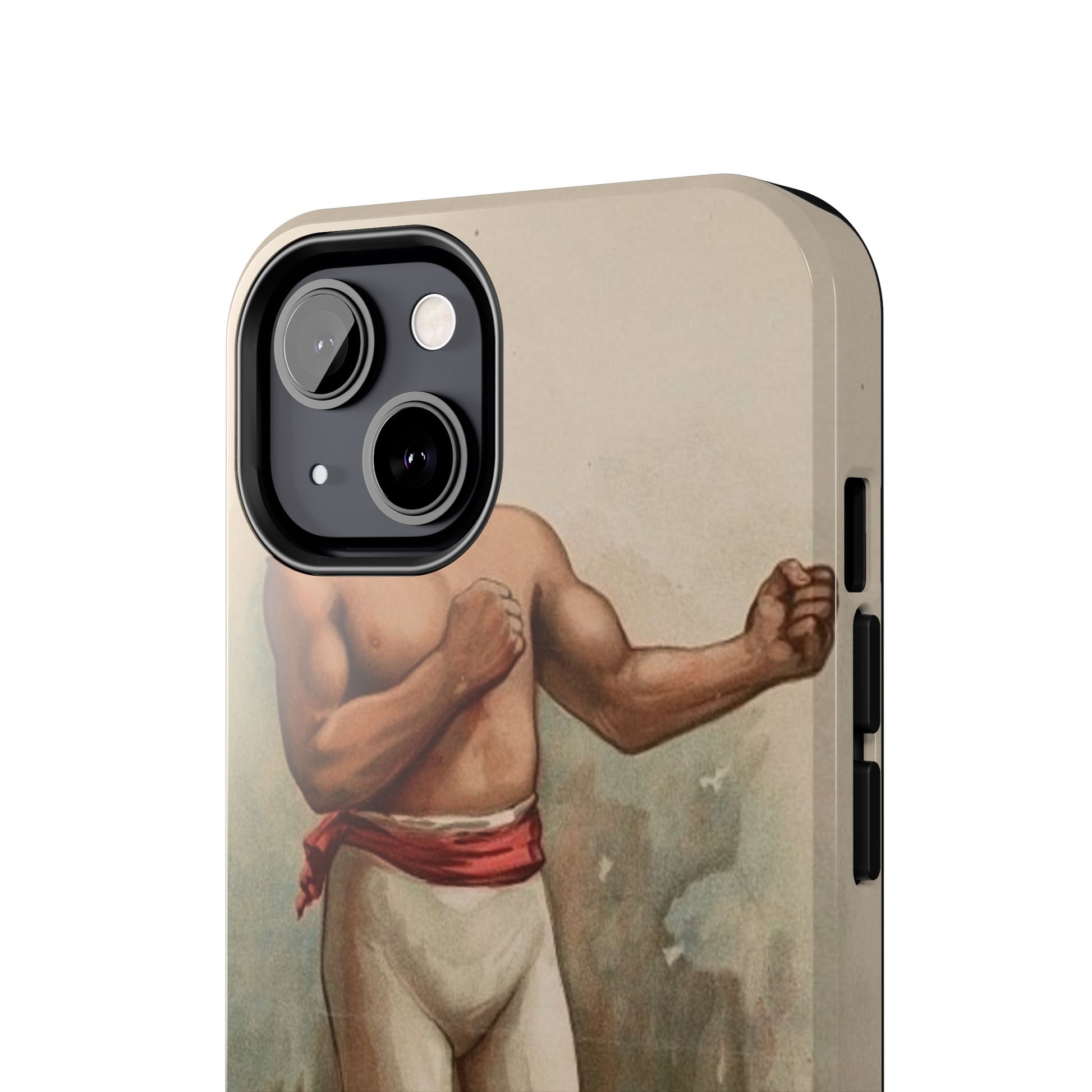 Retro Boxer Graphic Heavy-Duty Phone Cases - Old School Male 