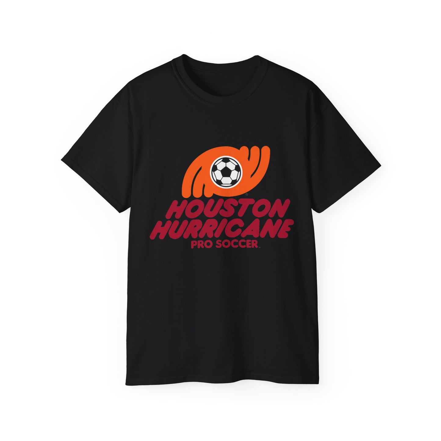 Houston Hurricane Soccer Team Unisex Ultra Cotton Tee - Old School Male 