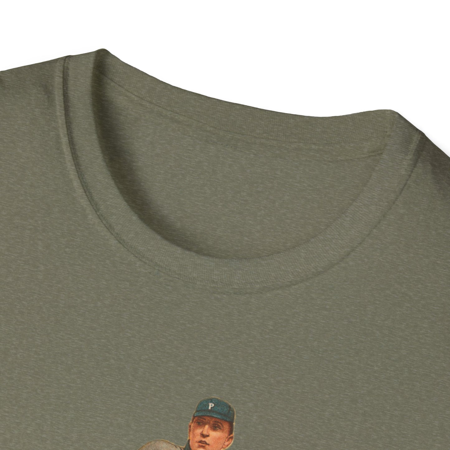 Retro Baseball Player Unisex Softstyle Tee