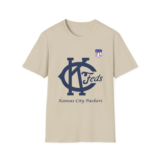 Kansas City Packers Federal League Unisex Softstyle T-Shirt - Old School Male 