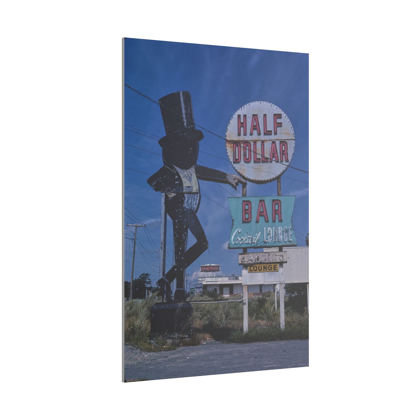 Retro Abandoned Half Dollar Bar Canvas Print