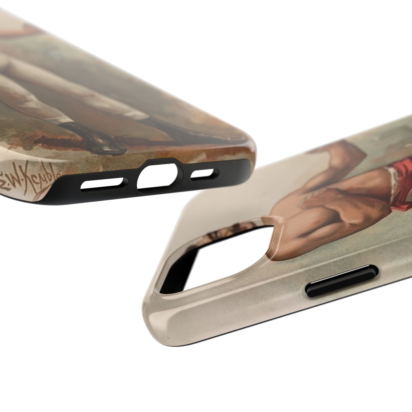 Retro Boxer Graphic Heavy-Duty Phone Cases