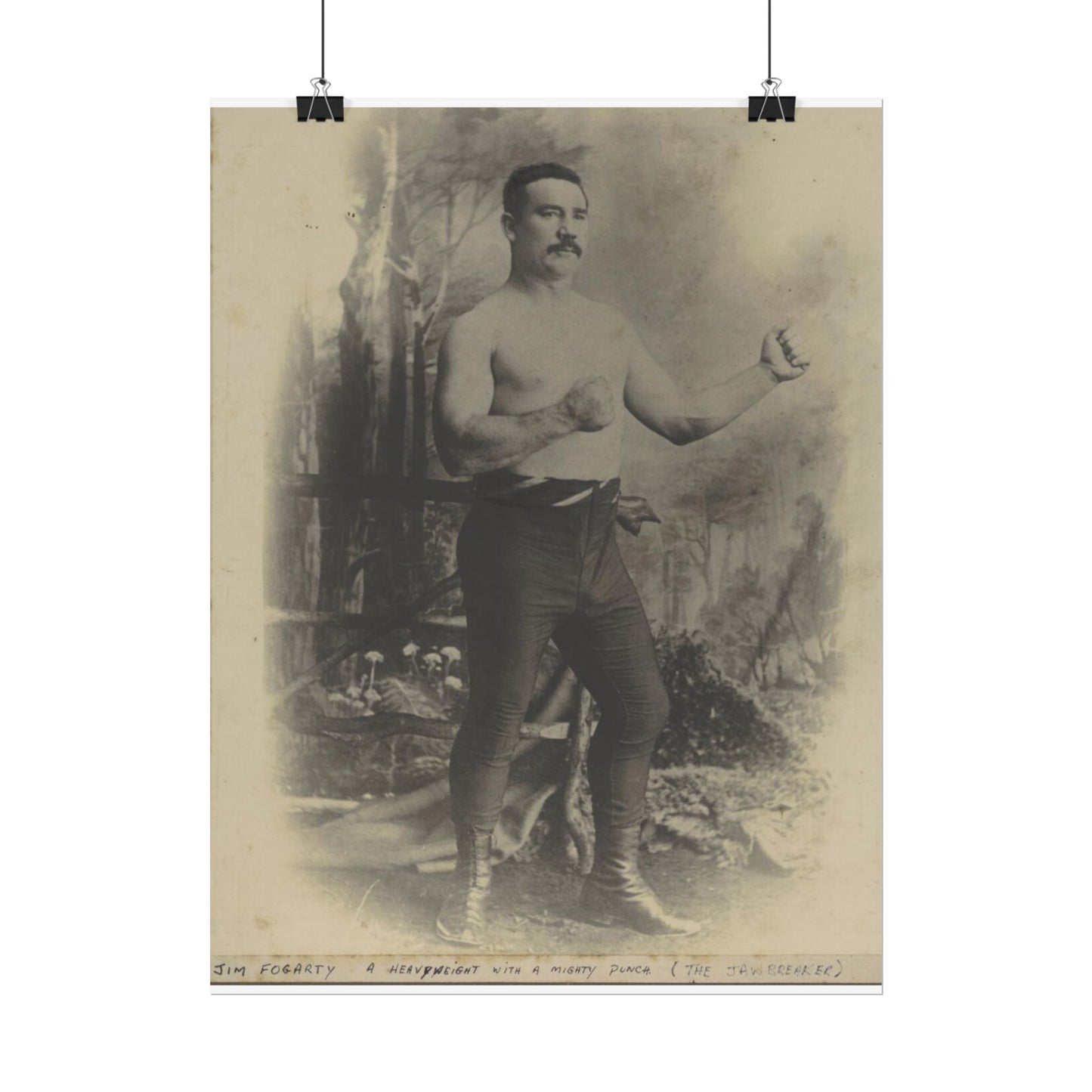 Legendary Fighter Jim Fogarty Posing Poster -