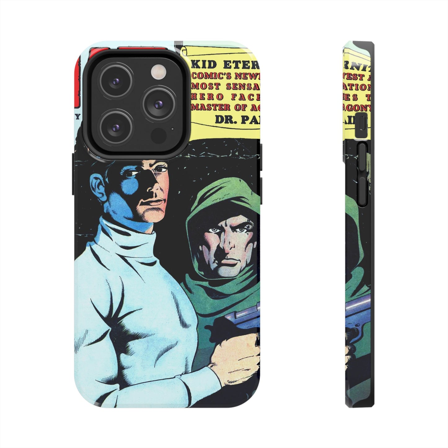 Vintage Comic Book Cover Durable Phone Cases - Old School Male 